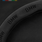 TrackVibe | Brown Carbon Suede Steering Wheel Cover – Anti-Slip & Wear-Resistant