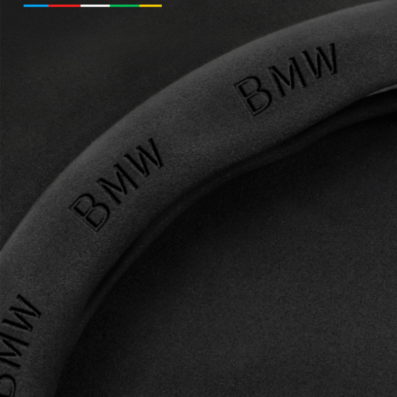 TrackVibe | Red Carbon Suede Steering Wheel Cover – Anti-Slip & Wear-Resistant