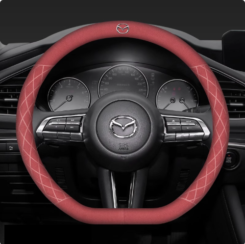LuxeDrive Breathable Suede Steering Wheel Cover - Anti-slip, Sweat-Resistant & Soft Grip