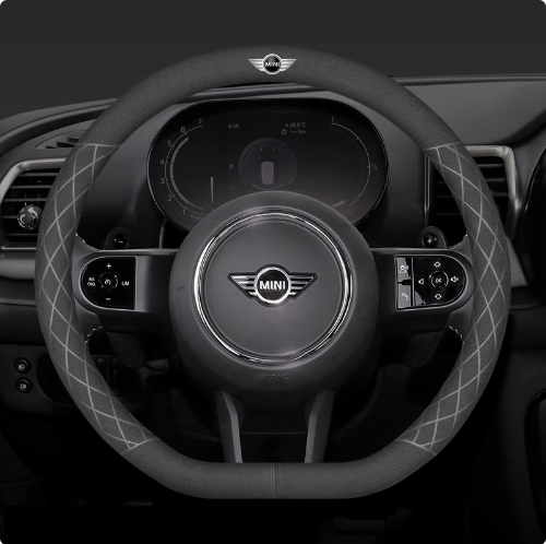 LuxeDrive Breathable Suede Steering Wheel Cover - Anti-slip, Sweat-Resistant & Soft Grip