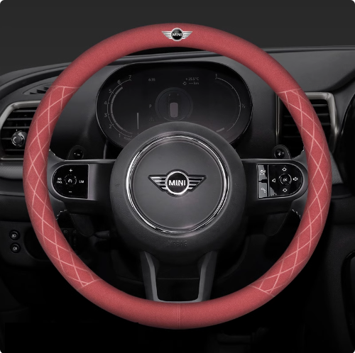 LuxeDrive Breathable Suede Steering Wheel Cover - Anti-slip, Sweat-Resistant & Soft Grip