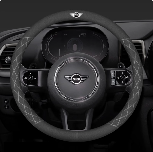 LuxeDrive Breathable Suede Steering Wheel Cover - Anti-slip, Sweat-Resistant & Soft Grip