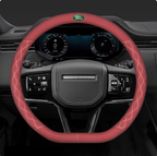 LuxeDrive Breathable Suede Steering Wheel Cover - Anti-slip, Sweat-Resistant & Soft Grip