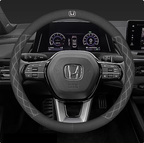LuxeDrive Breathable Suede Steering Wheel Cover - Anti-slip, Sweat-Resistant & Soft Grip