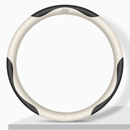 Elegancia Pro - Hand-Stitched Nappa Leather Steering Cover with Anti-Slip Backing