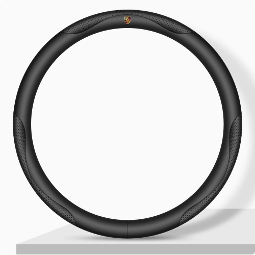 Elegancia Pro - Hand-Stitched Nappa Leather Steering Cover with Anti-Slip Backing