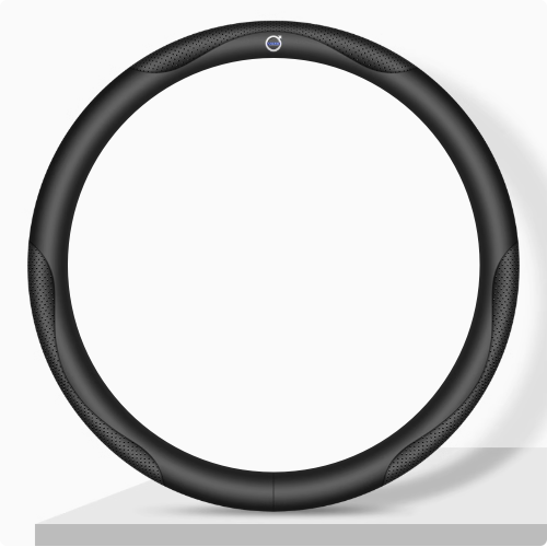 Elegancia Pro - Hand-Stitched Nappa Leather Steering Cover with Anti-Slip Backing