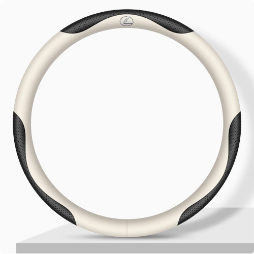 Elegancia Pro - Hand-Stitched Nappa Leather Steering Cover with Anti-Slip Backing