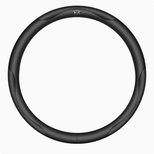 Elegancia Pro - Hand-Stitched Nappa Leather Steering Cover with Anti-Slip Backing