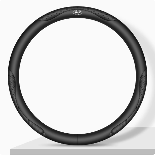 Elegancia Pro - Hand-Stitched Nappa Leather Steering Cover with Anti-Slip Backing