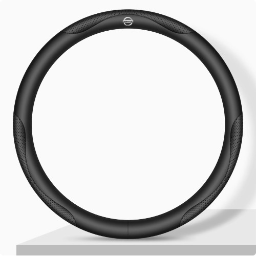 Elegancia Pro - Hand-Stitched Nappa Leather Steering Cover with Anti-Slip Backing