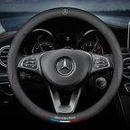 SportVibe Pro - Perforated Leather Steering Cover for Enhanced Grip