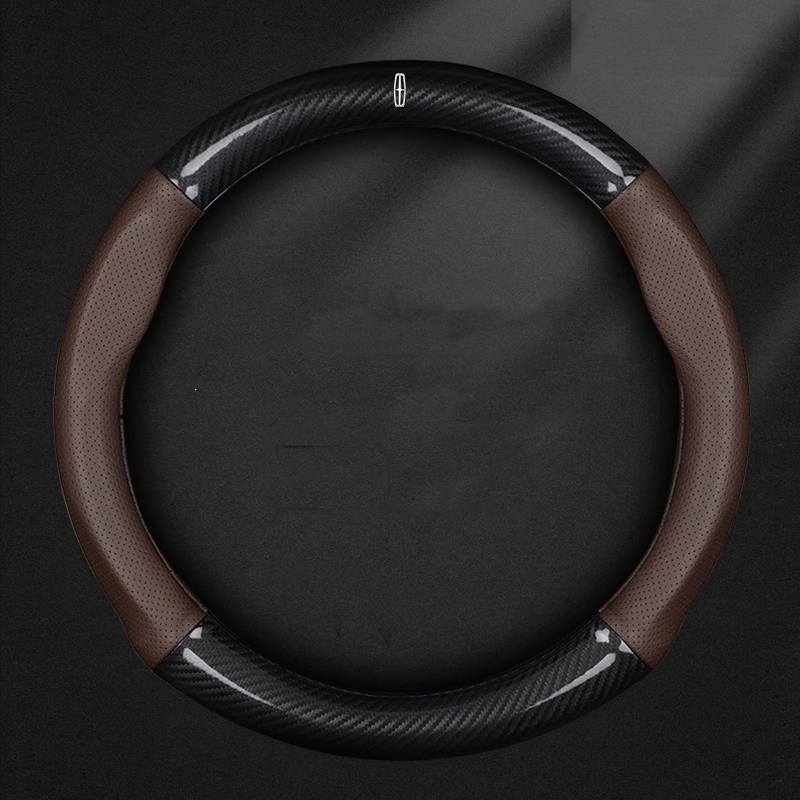 AirWeave Leather Steering Cover – Breathable Leather & Enhanced Grip