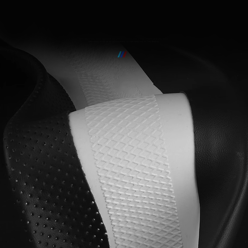 NappaWeave Luxe Steering Cover - Breathable Comfort & Custom Logo Ready