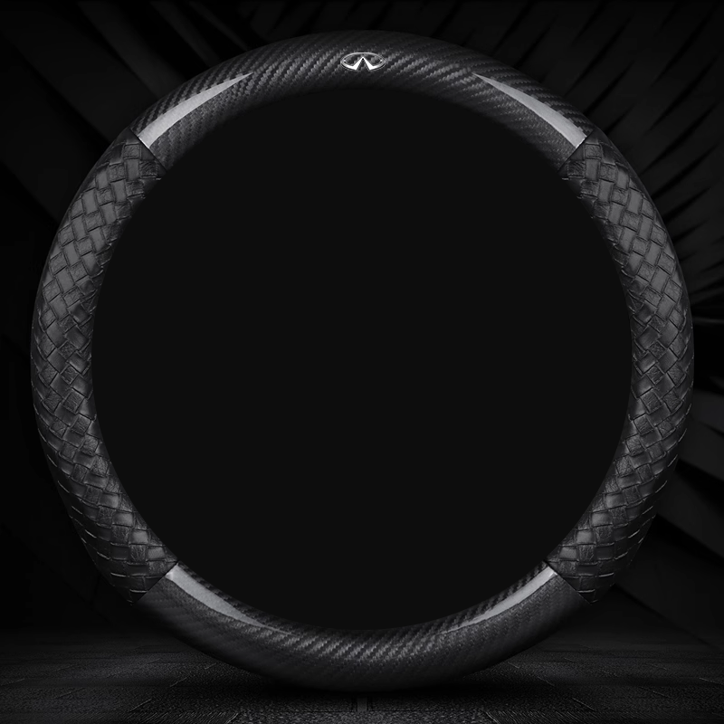 NappaWeave Luxe Steering Cover - Breathable Comfort & Custom Logo Ready