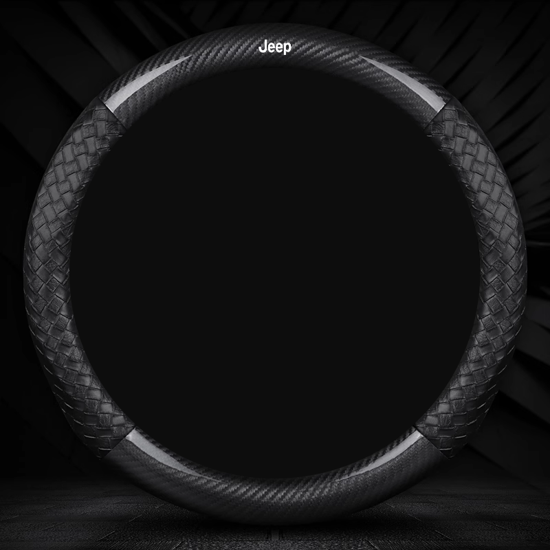 NappaWeave Luxe Steering Cover - Breathable Comfort & Custom Logo Ready