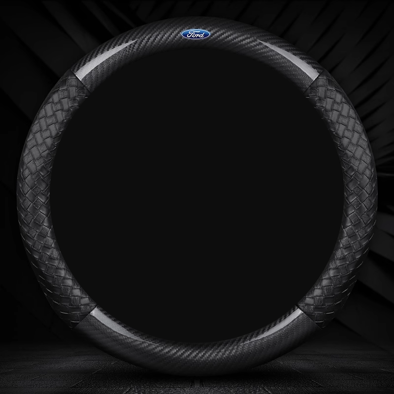 NappaWeave Luxe Steering Cover - Breathable Comfort & Custom Logo Ready