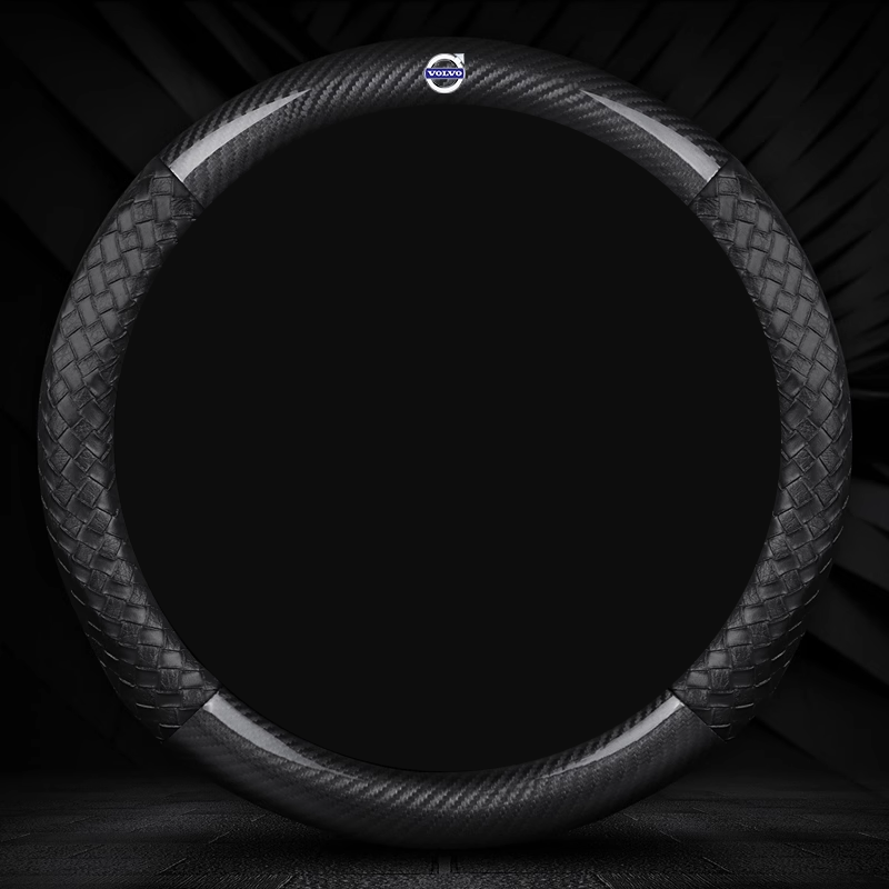NappaWeave Luxe Steering Cover - Breathable Comfort & Custom Logo Ready