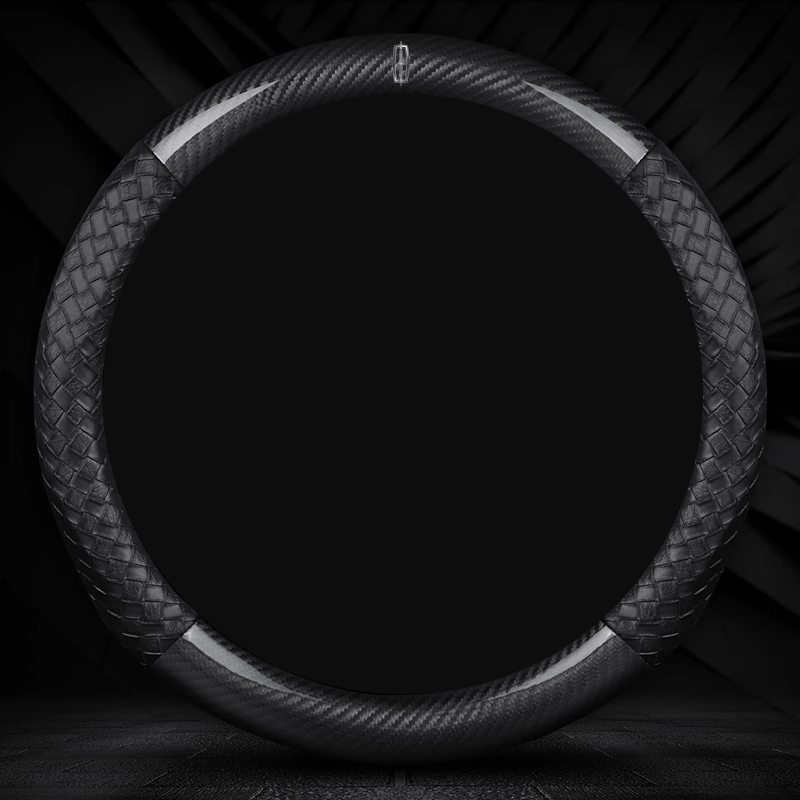 NappaWeave Luxe Steering Cover - Breathable Comfort & Custom Logo Ready