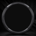 NappaWeave Luxe Steering Cover - Breathable Comfort & Custom Logo Ready