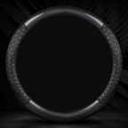 NappaWeave Luxe Steering Cover - Breathable Comfort & Custom Logo Ready