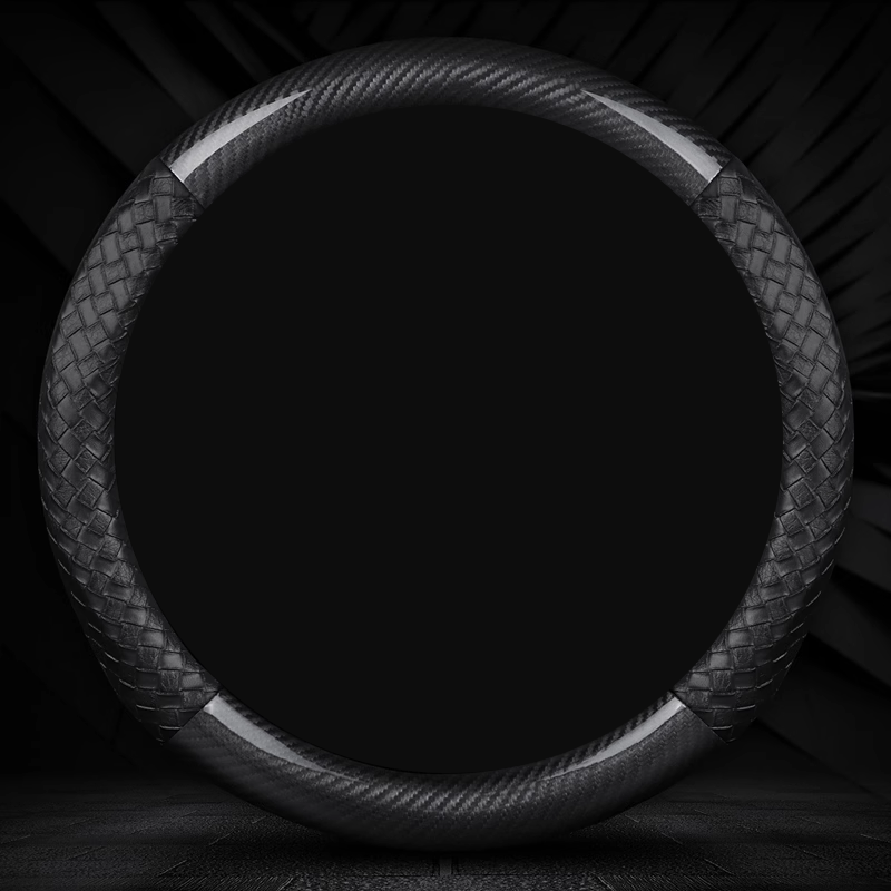 NappaWeave Luxe Steering Cover - Breathable Comfort & Custom Logo Ready