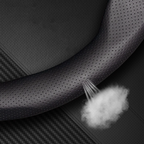 AirWeave Leather Steering Cover – Breathable Leather & Enhanced Grip
