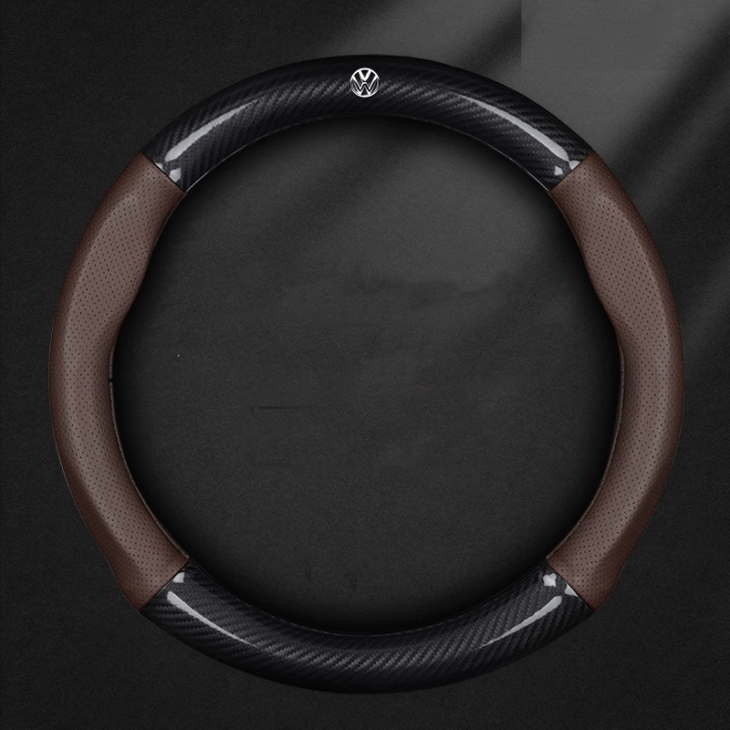 AirWeave Leather Steering Cover – Breathable Leather & Enhanced Grip