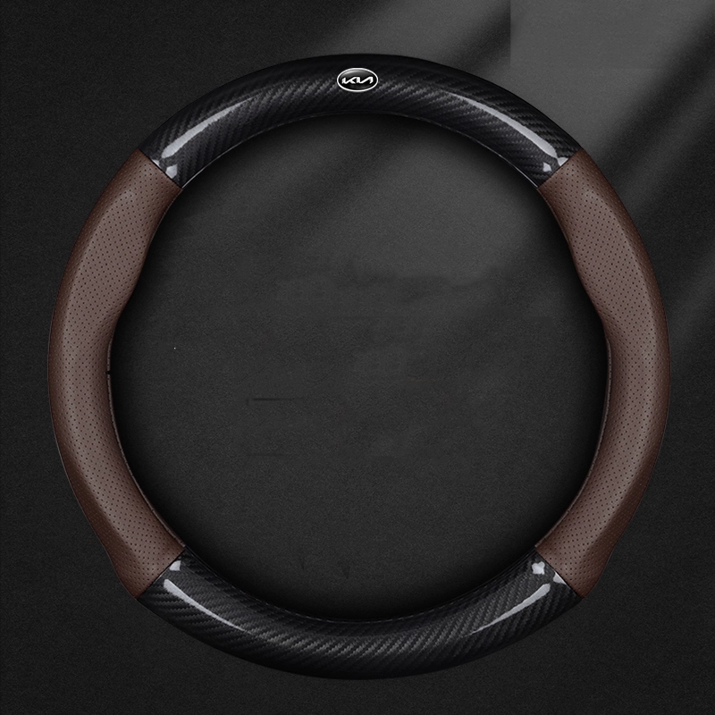AirWeave Leather Steering Cover – Breathable Leather & Enhanced Grip