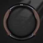 AirWeave Leather Steering Cover – Breathable Leather & Enhanced Grip