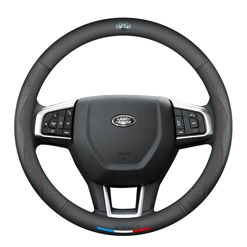 SportVibe Pro - Perforated Leather Steering Cover for Enhanced Grip